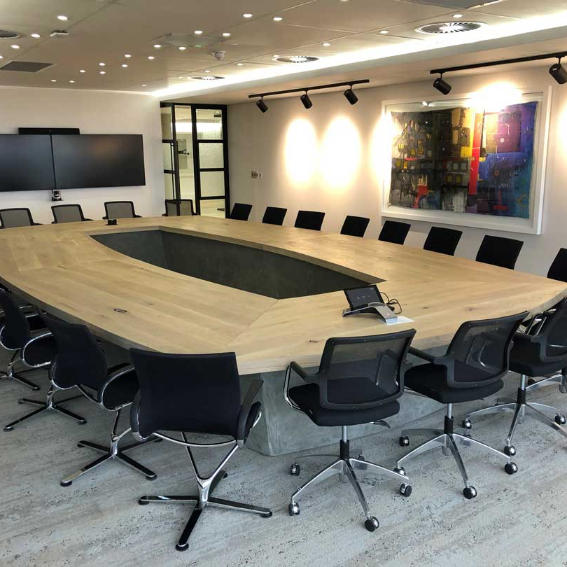 Oak Boardroom Table